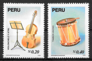 filatelia coleccion arte Peru 1995