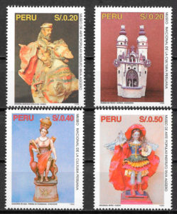 filatelia coleccion arte Peru 1995