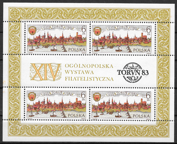 sellos arquitectura Polonia 1983