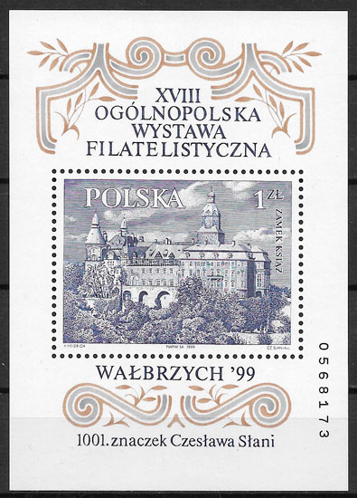 coleccion sellos arquitectura Polonia 1999