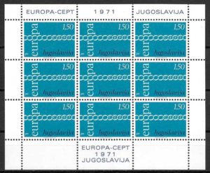 sellos Europa Yugoslavia 1971