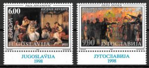 filatelia Europa Yugoslavia 1998