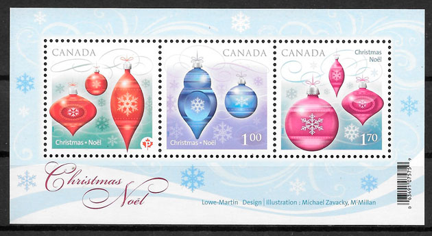 sellos navidad Canada 2010
