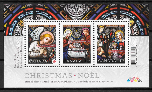 coleccion sellos navidad Canada 2011