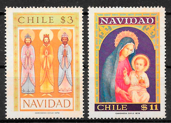 selos navidad 1978