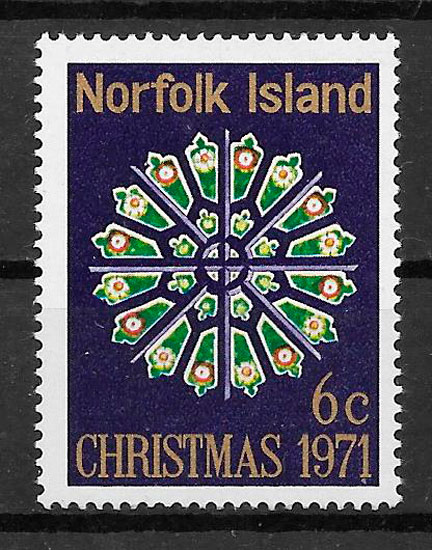 sellos navidad sellos navidad Norfolk Islands 1971