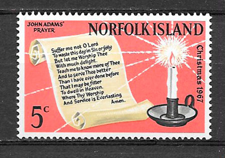 sellos navida Norfolf Islands 1967