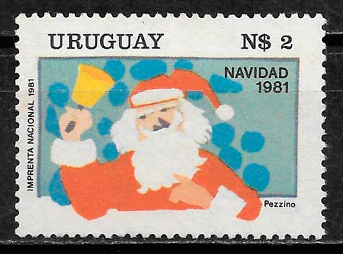 sellos navidad Uruguay 1981