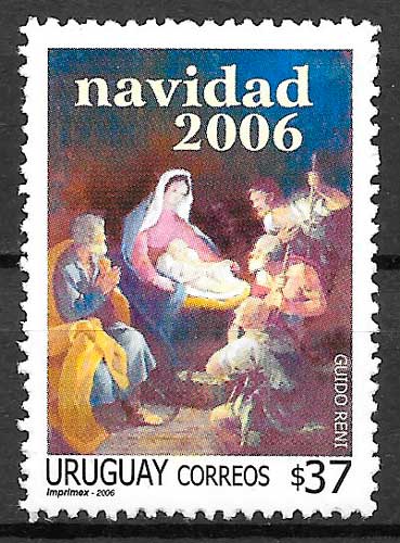 sellos navidad Uruguay 2006