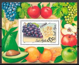 sellos frutas Africa del Sur 1994