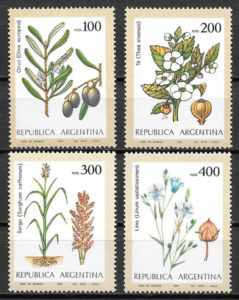 colección selos frutas Argentina 1979