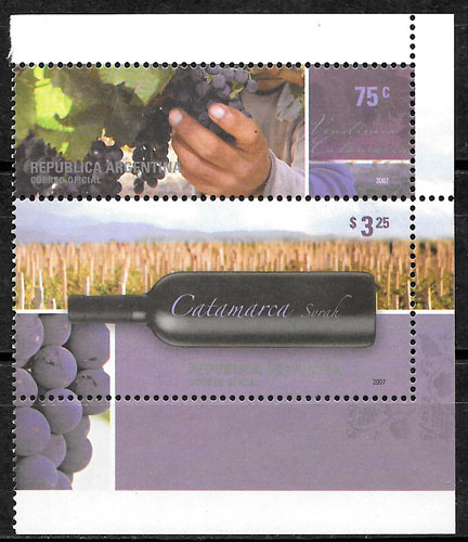 colección selos frutas Argentina 2007
