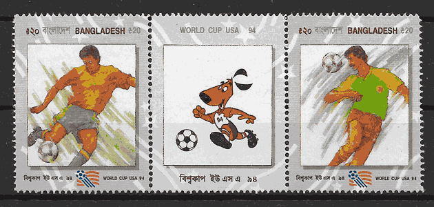 sellos fútbol Bangladesh 1994