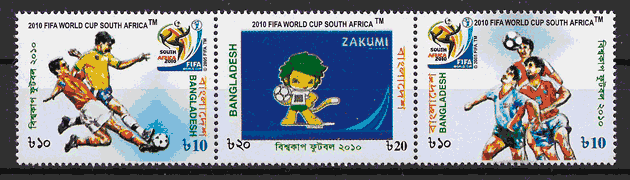 sellos fútbol Bangladesh 2010
