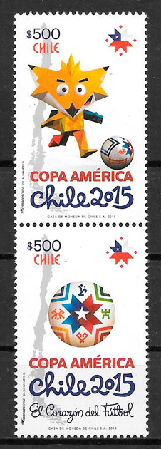 sellos fútbol Cile 2015