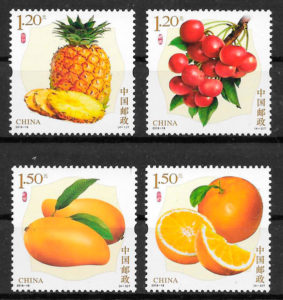 sellos frutas China 2018