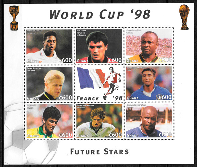 sellos fútbol Ghana 1997