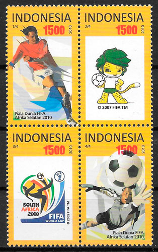 sellos futbol Indonesia 2010