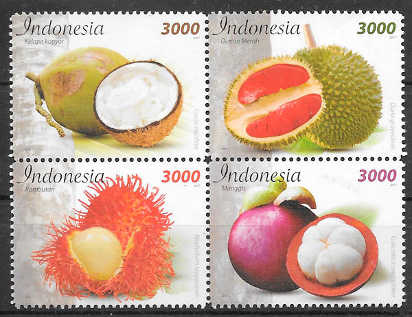 sellos frutas Indonesia 2017