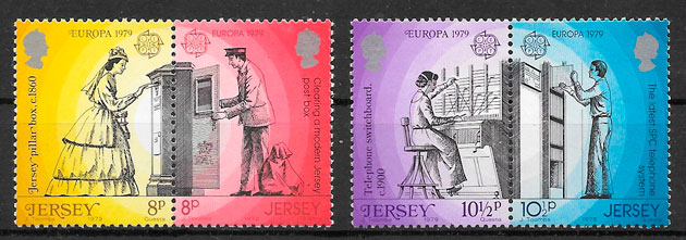 sellos Europa Jersey 1979