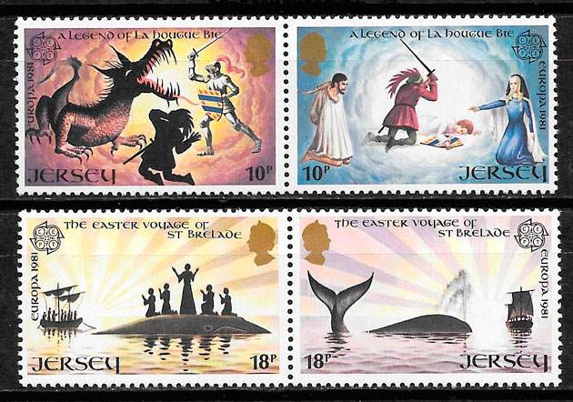sellos Europa Jersey 1981