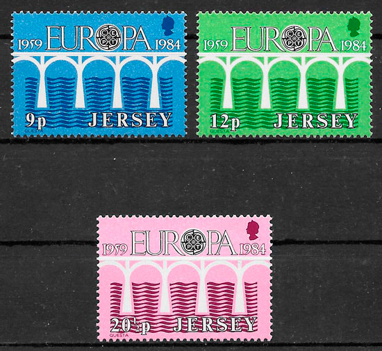 filatelia Europa Jersey 1984