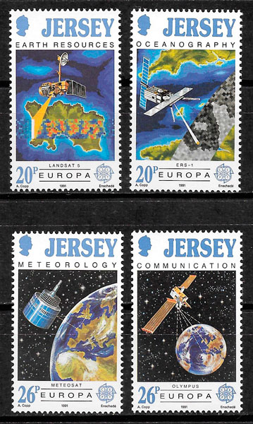 sellos Europa Jersey 1991