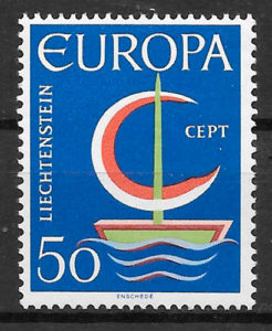 filatelia Europa Liechtenstein 1966