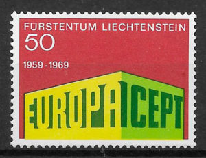 filatelia colección Europa Liechtenstein 1969