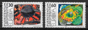 colección sellos Europa Liechtenstein 1975