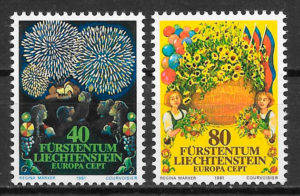 filatelia Europa Liechtenstein 1981