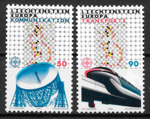filatelia Europa Liechtenstein 1988