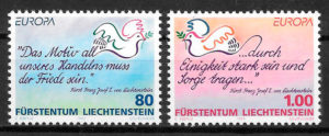 filatelia Europa Liechtenstein 1995