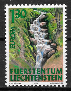 colección sellos Europa Liechtenstein 2001