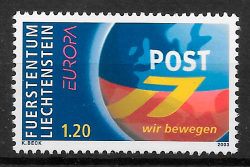 sellos Europa Liechtenstein 2003
