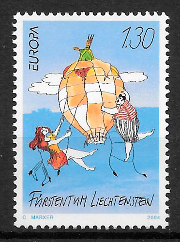 sellos Europa Liechtenstein 2004