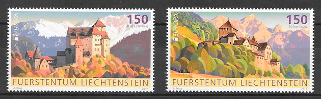 filatelia tema Europa Liechtenstein 2017