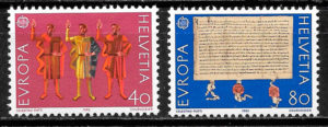 filatelia Europa Suiza 1982