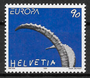 filatelia Europa Suiza 1999