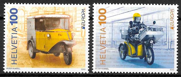 coleccion sellos Europa Suiza 2013