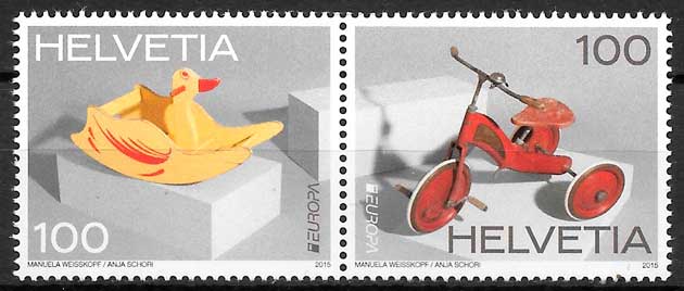 coleccion sellos Europa Suiza 2015