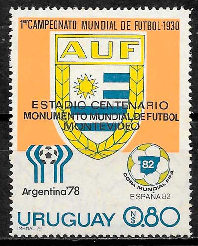 sellos futbol Uruguay 1979