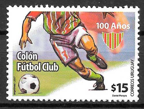 filatelia coleccion futbol Uruguay 2006