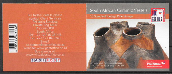 filatelia arte Africa del Sur 2012