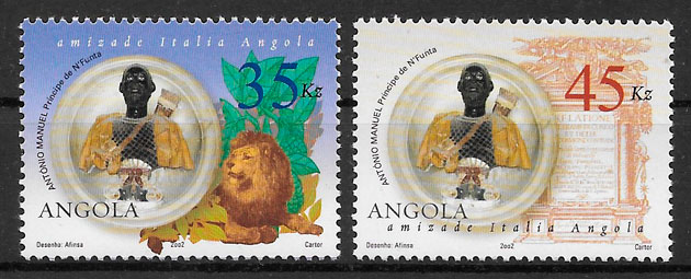 filatelia colección temas varios Angola 2002