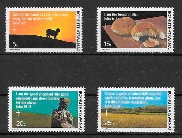 selos temas varios Bophuthaswana 1981