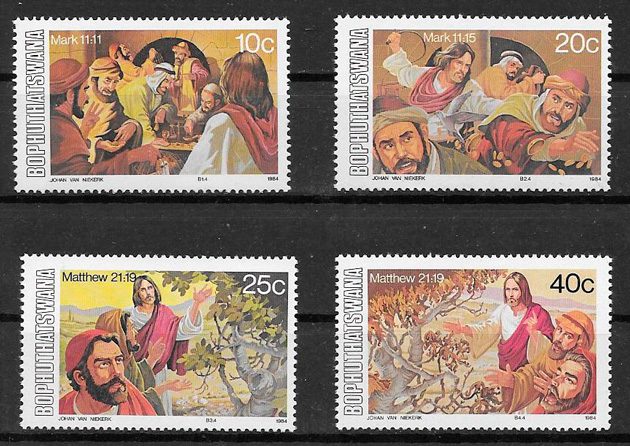 coleccion sellos temas varios Bophuthaswana 1984