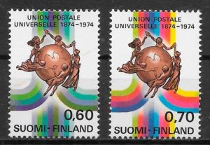sellos temas varios Finlandia 1974