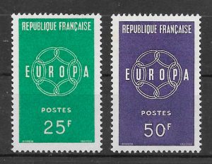 sellos Europa Francia 1959