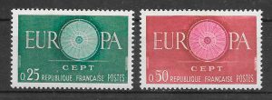sellos Europa Francia 1960